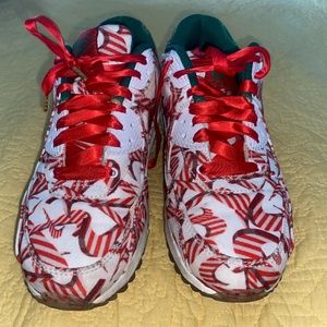 Candy cane Nike air maxes